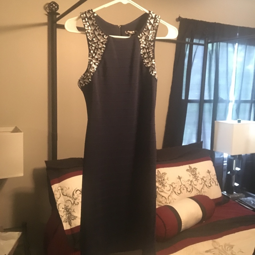 Navy blue cocktail dress, size 11